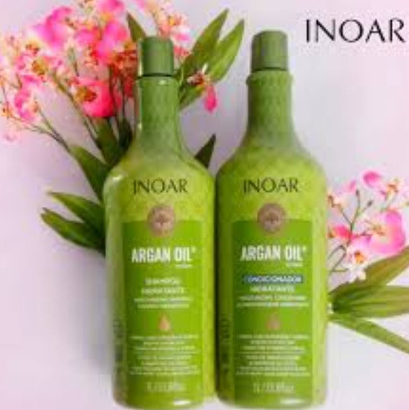 shampoo y acondicionador de 1 litro de argan