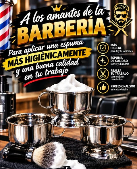 Bol de afeitar en acero puro