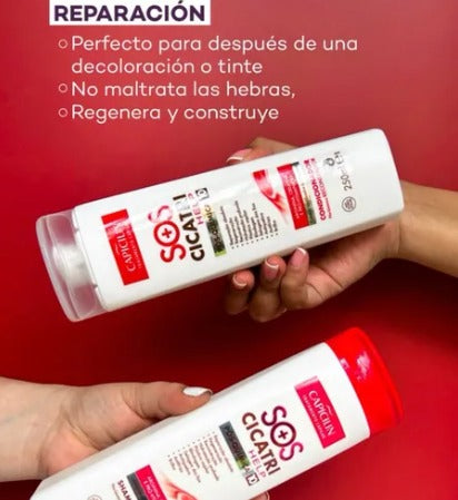 Duo de  shampoo y acondicionador ;SOS Cicatri Help Capicilin