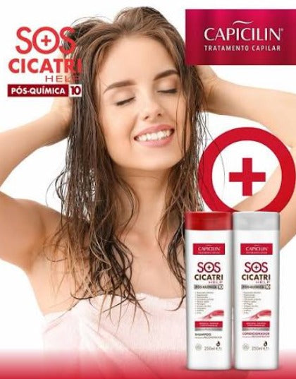 Duo de  shampoo y acondicionador ;SOS Cicatri Help Capicilin