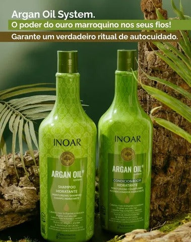 shampoo y acondicionador de 1 litro de argan